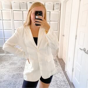 NEW J. Crew Drapey long Parke blazer cupro